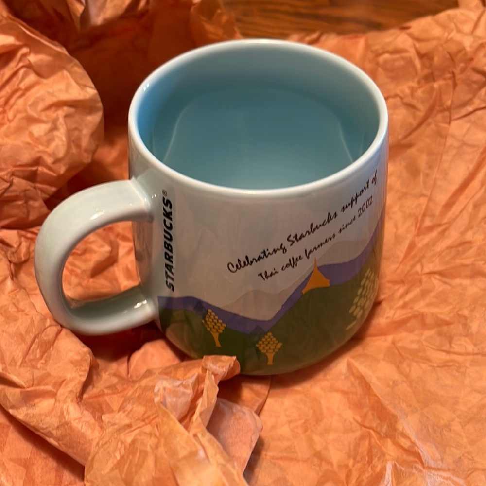 NWT Starbucks Thailand Supporting Thai Coffee Farmers Mug